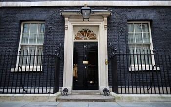 Photographs were uploaded to No 10’s official account on Tuesday morning from a reception at Downing Street held to celebrate Northern Irish culture